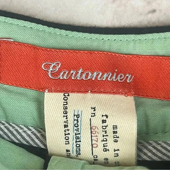 Anthropologie Cartonnier Skort Shorts Sz 2 Navy Blue Black Wool Polyester Preppy - Picture 2 of 6